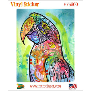 Macaw Parrot Dean Russo Vinyl Sticker