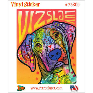 Vizsla Dog Luv Dean Russo Vinyl Sticker
