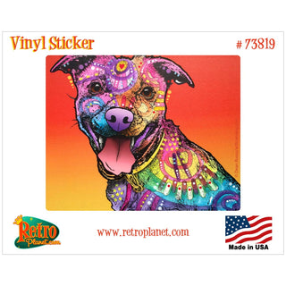 All Smiles Dog Dean Russo Vinyl Sticker