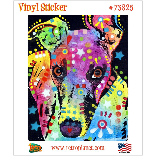 Whippet Good Dog Dean Russo Vinyl Sticker