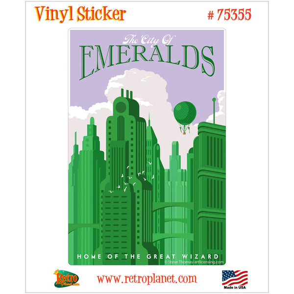Emerald City Wizard of Oz Vinyl Sticker