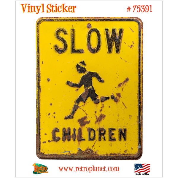 Slow Children Distressed Vinyl Sticker