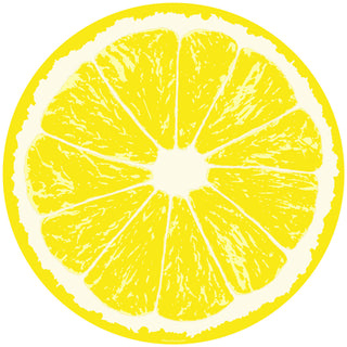 Lemon Citrus Fruit Slice Floor Graphic