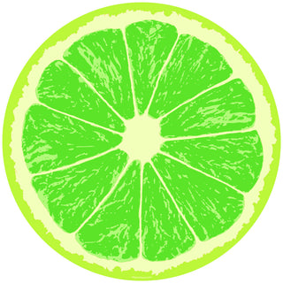 Lime Citrus Fruit Slice Floor Graphic
