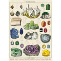 Mineralogy French Science Vintage Style Poster