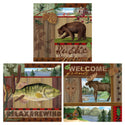 Outdoor Hunting & Fishing Cabin Rustic Wall Decal Set