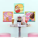 Soft Serve Ice Cream Parlor Station Wall Decal Set
