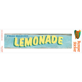 Fresh Squeezed Lemonade Rustic Vinyl Sticker