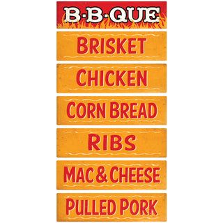 B-B-Que and Sides Horizontal Wall Decal Set