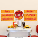 Real Fine BBQ and Sides Wall Decal Set