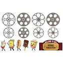 Welcome Home Theater Snacks & Film Reels Wall Decal Set