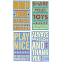 House Rules Kids Room Wall Decal Set