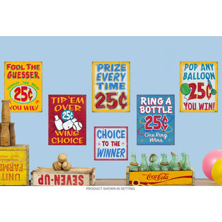 Carnival Midway Games Of Chance Wall Decal Set