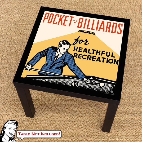 Pocket Billiards for Recreation IKEA LACK Table Graphic