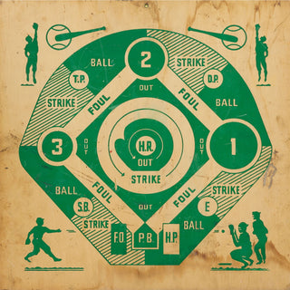 Baseball Game Plywood Board IKEA LACK Table Graphic