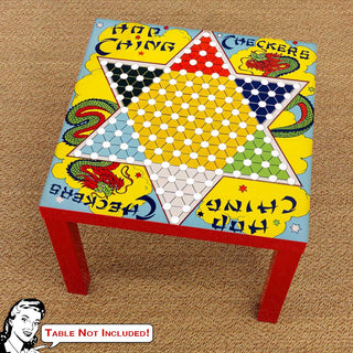 Hop Ching Chinese Checkers IKEA LACK Table Graphic