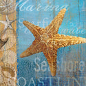 Starfish and Sea Beach Collage IKEA LACK Table Graphic