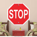 Stop Sign Distressed Wall Decal