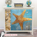 Starfish and Sea Beach Collage IKEA HEMNES Dresser Graphic