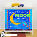 Love You to the Moon Rocket IKEA HEMNES Dresser Graphic