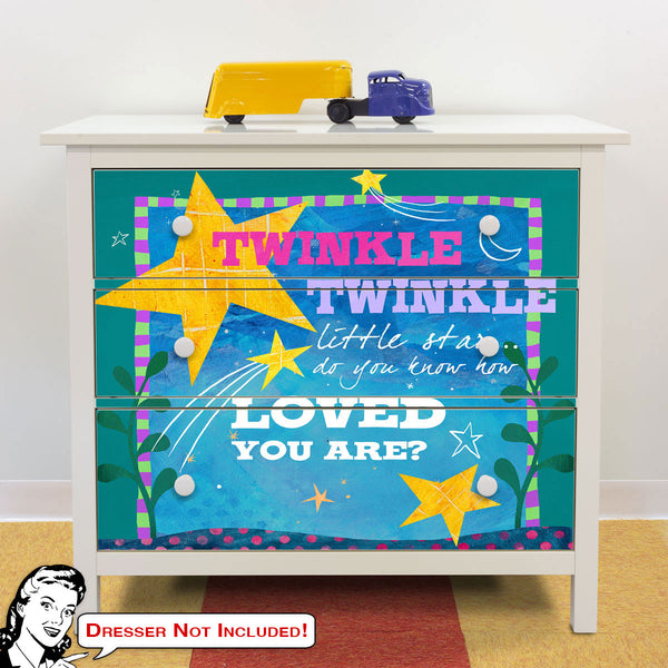 Twinkle How Loved You Are IKEA HEMNES Dresser Graphic