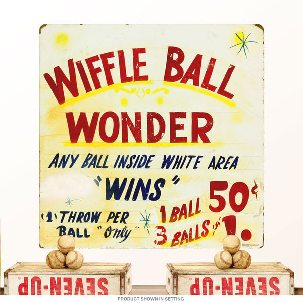 Wiffle Ball Wonder Carnival Game Wall Decal