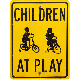 Children At Play Street Traffic Floor Graphic