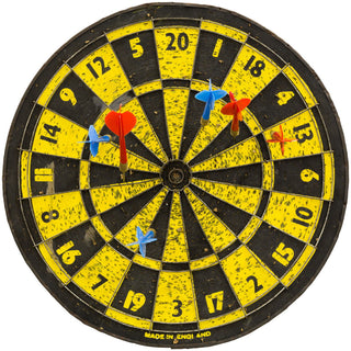 Dart Baseball Board With Blue & Red Darts Floor Graphic