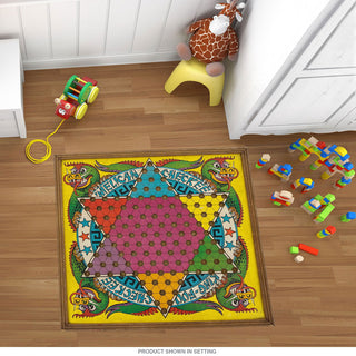 King Foo Checkee Chinese Checkers Game Board Floor Graphic
